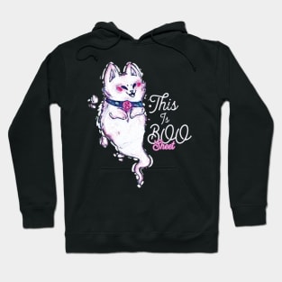 This is boo sheet funny halloween cat ghost Hoodie